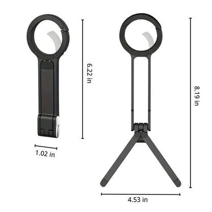 Ultra-light magnetic versatile pocket phone tripod holder