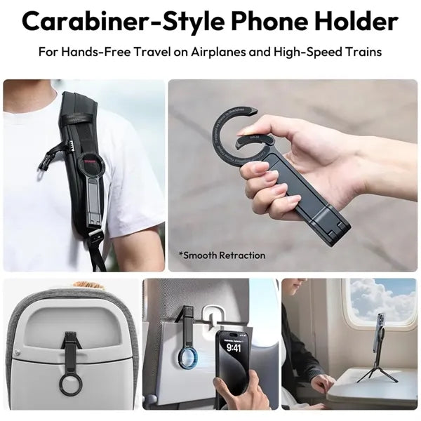 Ultra-light magnetic versatile pocket phone tripod holder