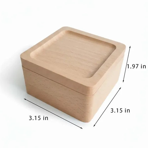 Portable small eco-friendly jewelry wooden storage box