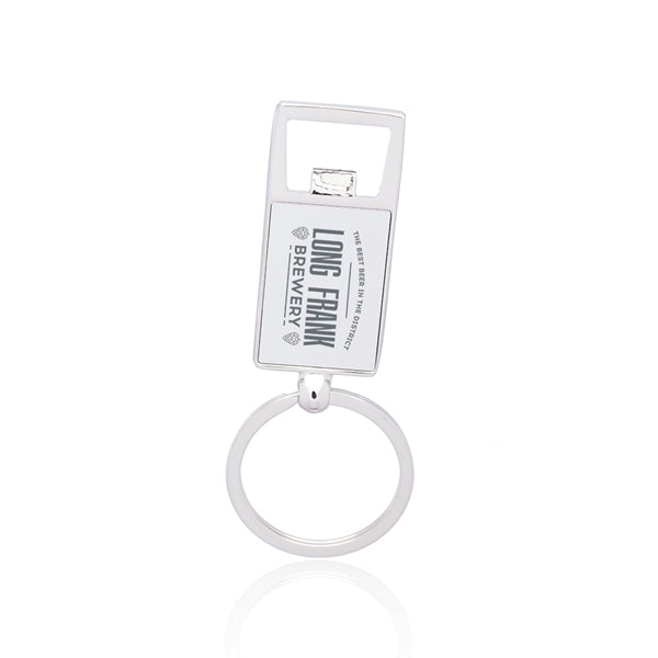 Reflection Metal Keychain with Bottle Opener