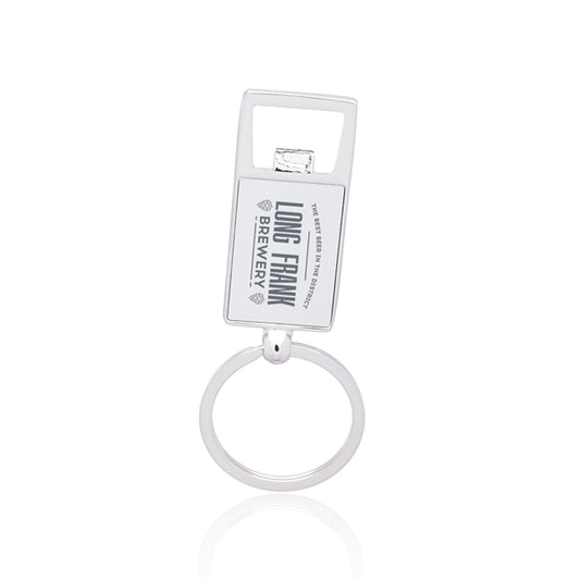 Reflection Metal Keychain with Bottle Opener