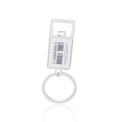Reflection Metal Keychain with Bottle Opener