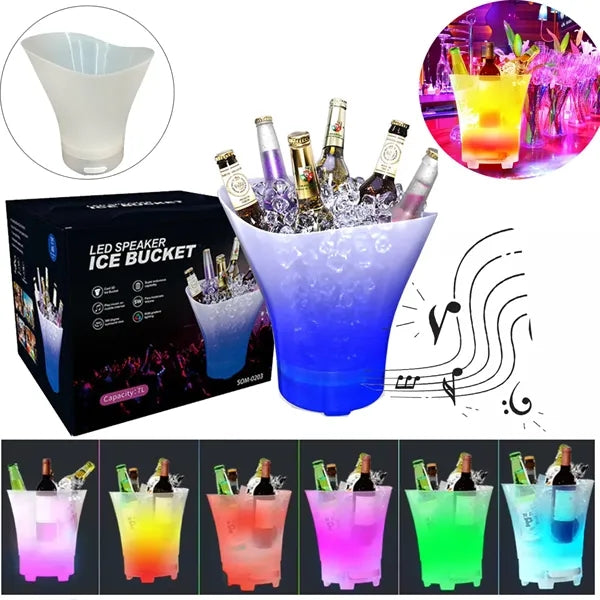 LED Ice Bucket With Bluetooth Speaker