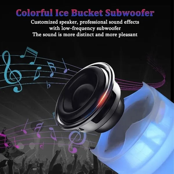 LED Ice Bucket With Bluetooth Speaker