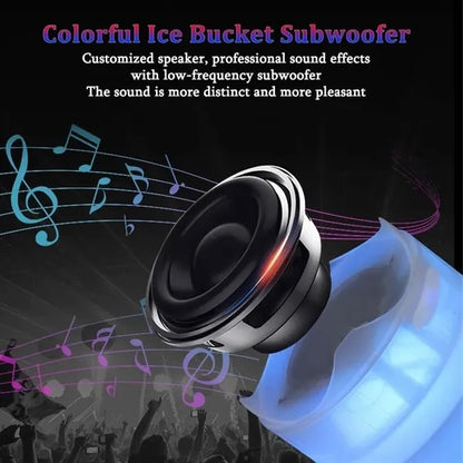 LED Ice Bucket With Bluetooth Speaker