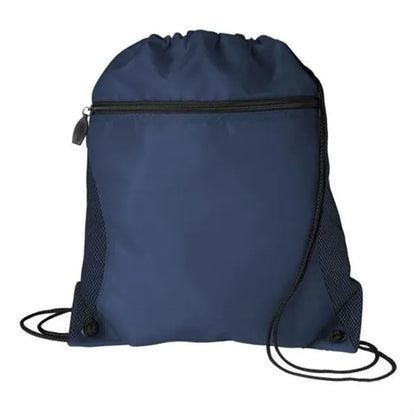 Mesh Pocket Drawstring Backpack 210D