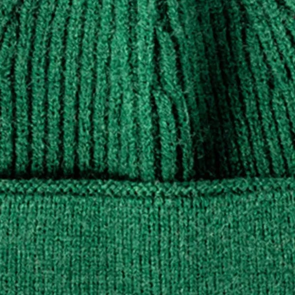 Customizable Ribbed Knit Beanie Hat