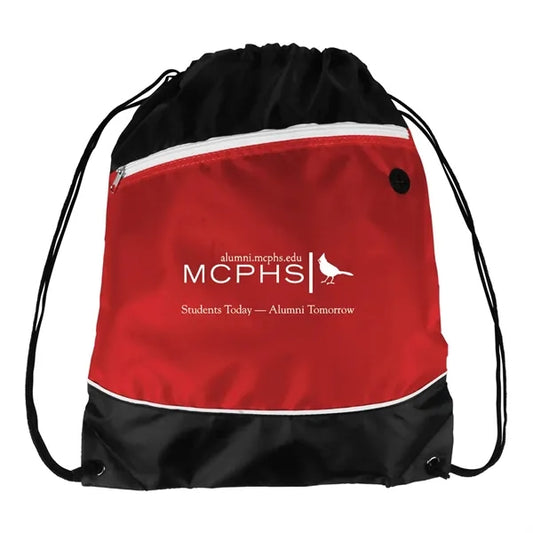 Modern Contrasting Drawstring Sports Backpack 210D