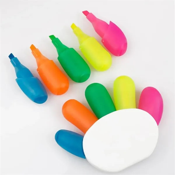 Hand-Shaped Five Color Highlighter Pen