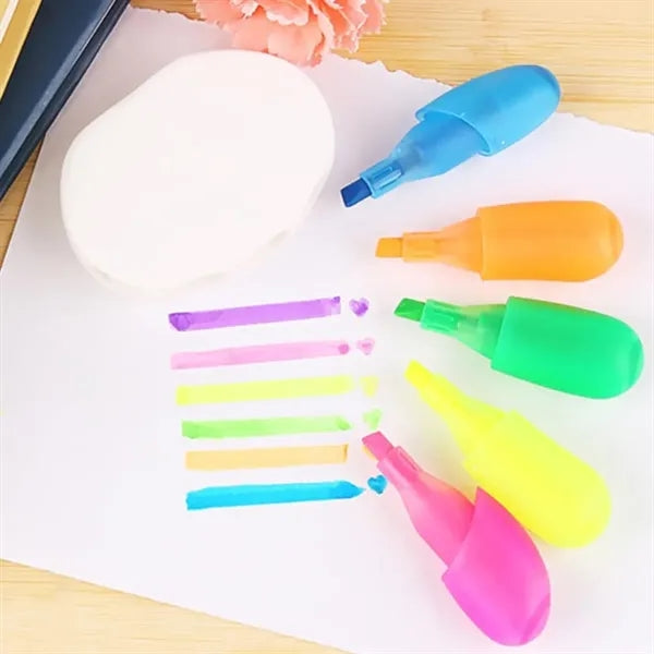 Hand-Shaped Five Color Highlighter Pen