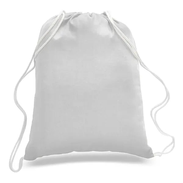 Economical Sport Cotton Drawstring Bag Cinch Pack 6 OZ