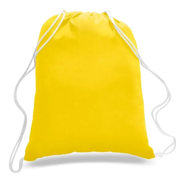 Economical Sport Cotton Drawstring Bag Cinch Pack 6 OZ