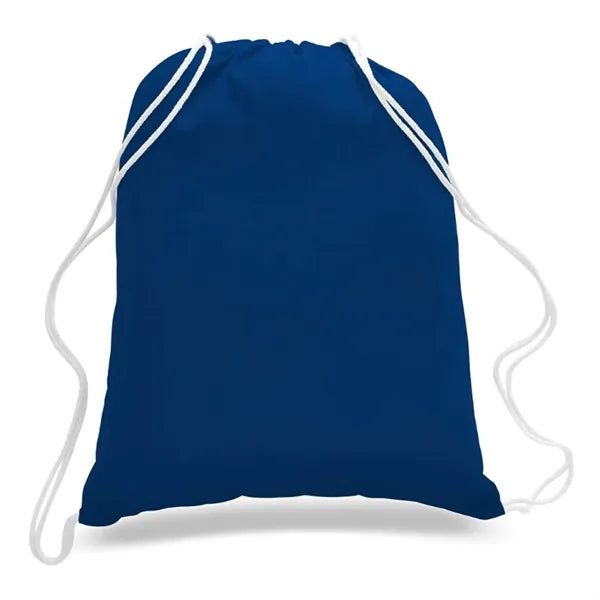 Economical Sport Cotton Drawstring Bag Cinch Pack 6 OZ