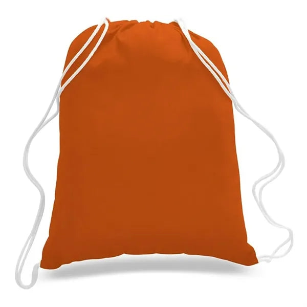 Economical Sport Cotton Drawstring Bag Cinch Pack 6 OZ