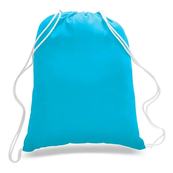 Economical Sport Cotton Drawstring Bag Cinch Pack 6 OZ