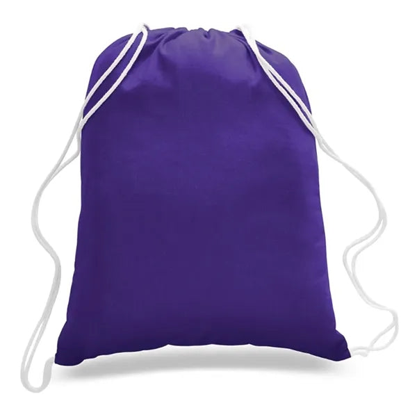 Economical Sport Cotton Drawstring Bag Cinch Pack 6 OZ
