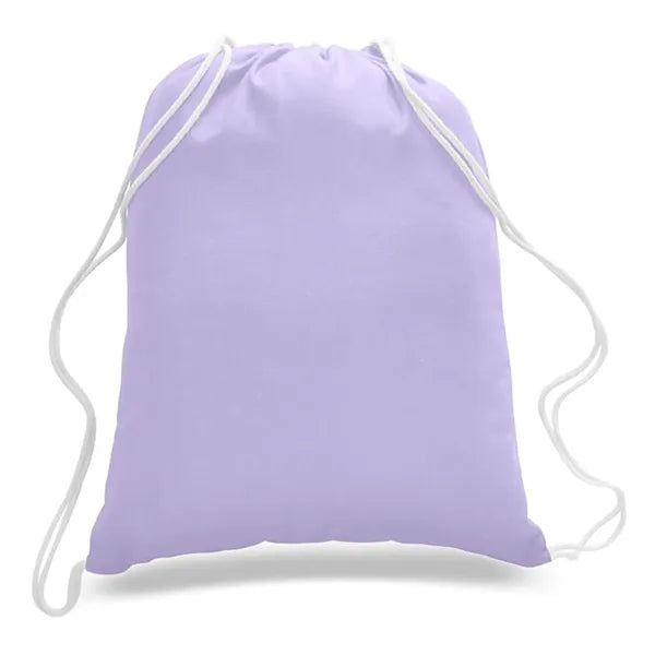 Economical Sport Cotton Drawstring Bag Cinch Pack 6 OZ