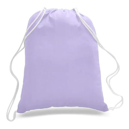 Economical Sport Cotton Drawstring Bag Cinch Pack 6 OZ