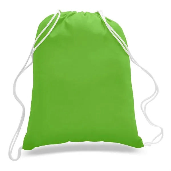 Economical Sport Cotton Drawstring Bag Cinch Pack 6 OZ