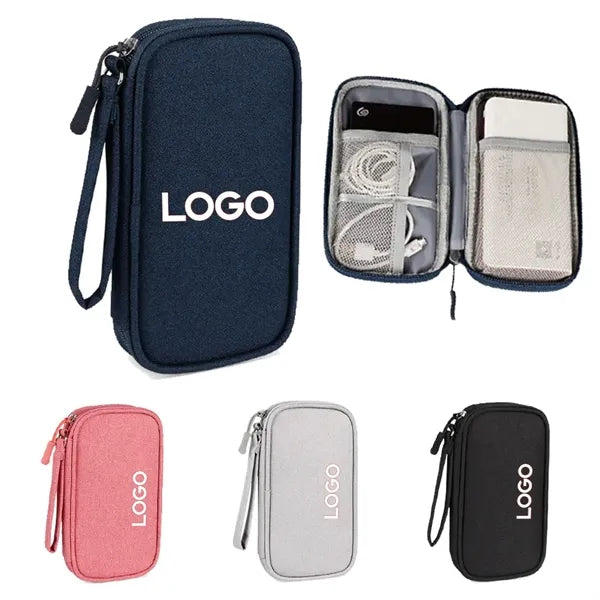 Tech Electronics Cord Cable Organizer Pouch Bag
