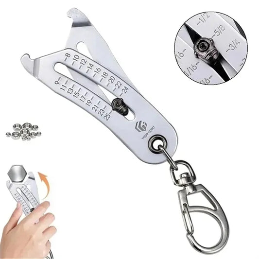 Thread Size Verification Tool Keychain
