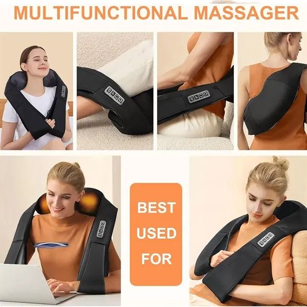 Neck Massager Shiatsu Back and Shoulder Electric 4D