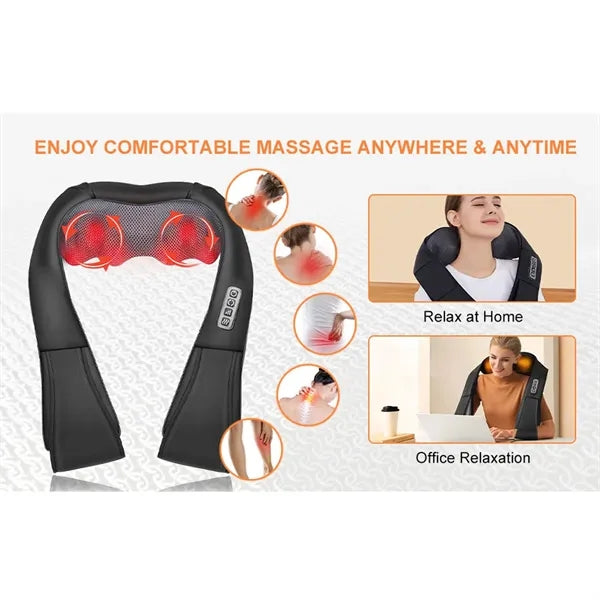 Neck Massager Shiatsu Back and Shoulder Electric 4D