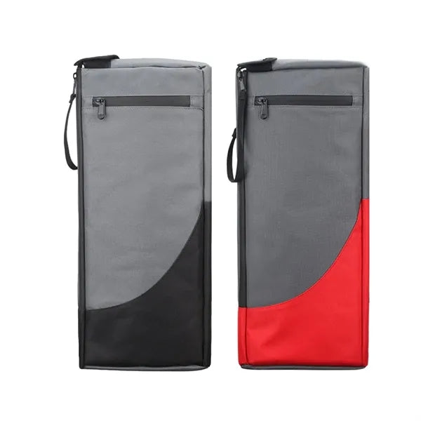 Slim Golf Cooler Bag for Cans with Zipper and Hanging Strap