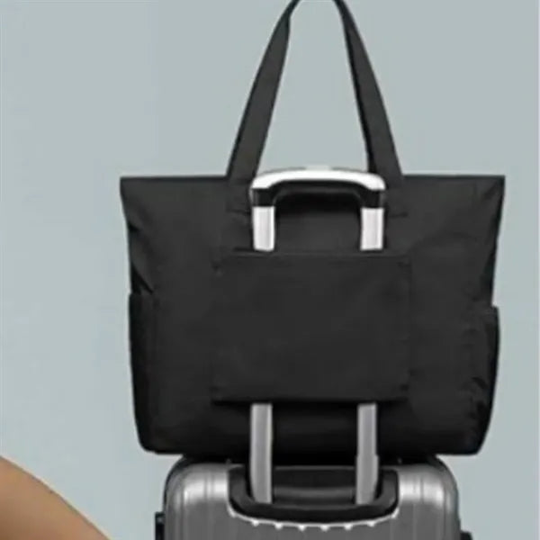 Polyester Tote Bag with Multi Pockets and Top Handles
