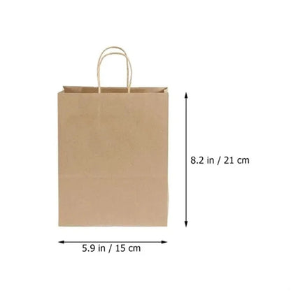 Kraft Paper Shopping Bags with Twisted Handles