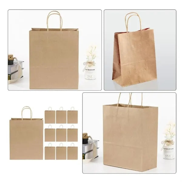 Kraft Paper Shopping Bags with Twisted Handles