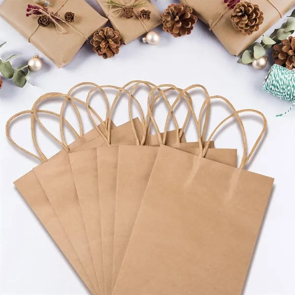 Kraft Paper Shopping Bags with Twisted Handles
