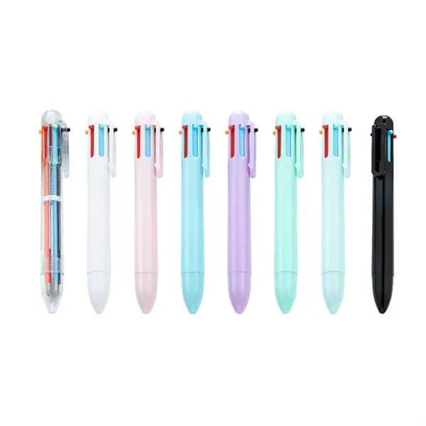 Multicolor Retractable Ballpoint Pen with Clip for Promotion