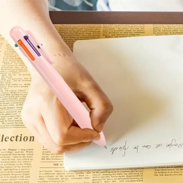 Multicolor Retractable Ballpoint Pen with Clip for Promotion