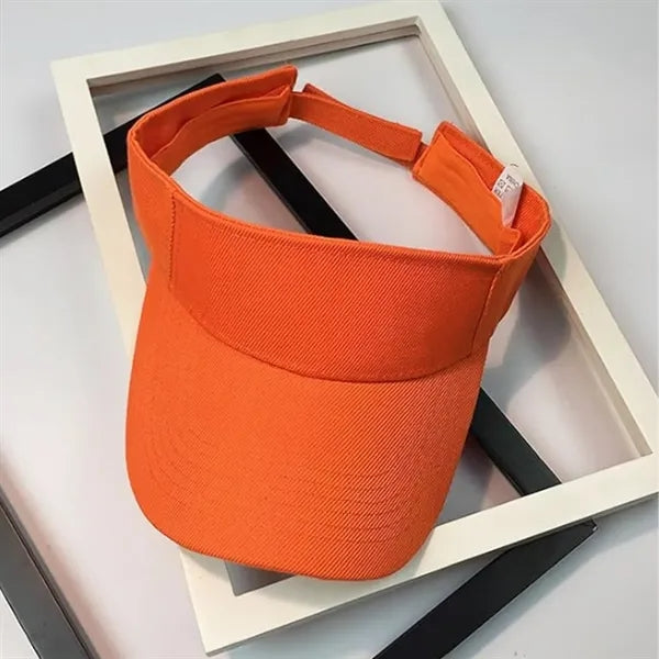 Adjustable Sports Visor Hat w/ Wide Brim for Sun Protection