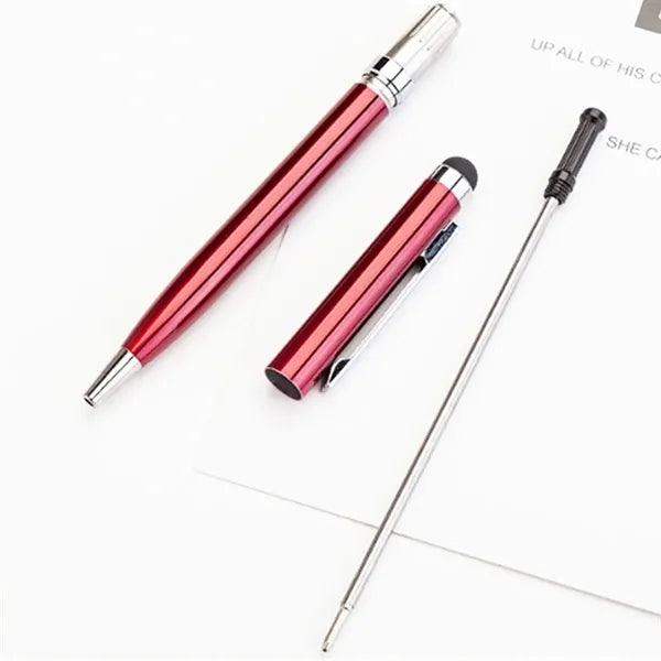 Metal Stylus Ballpoint Pen with Clip for Touchscreens