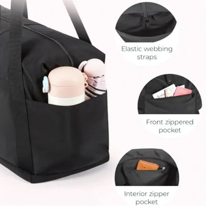 Foldable Travel Duffel Bag w/ Large Capacity & Front Pocket