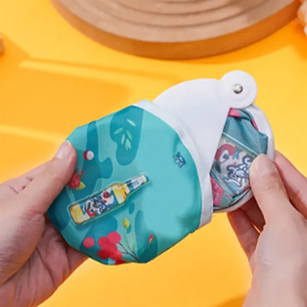 Foldable Nylon Fan with Pouch for Events and Promotions
