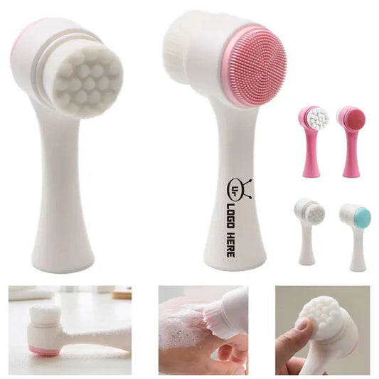 Double-Sided Facial Cleansing Brush