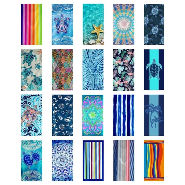 Rainbow Striped Beach Towel Blanket for Outdoor Use