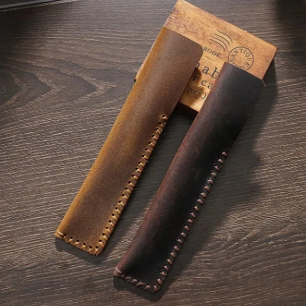 Genuine Leather Soft Lightweight Durable Minimalist Pen Case