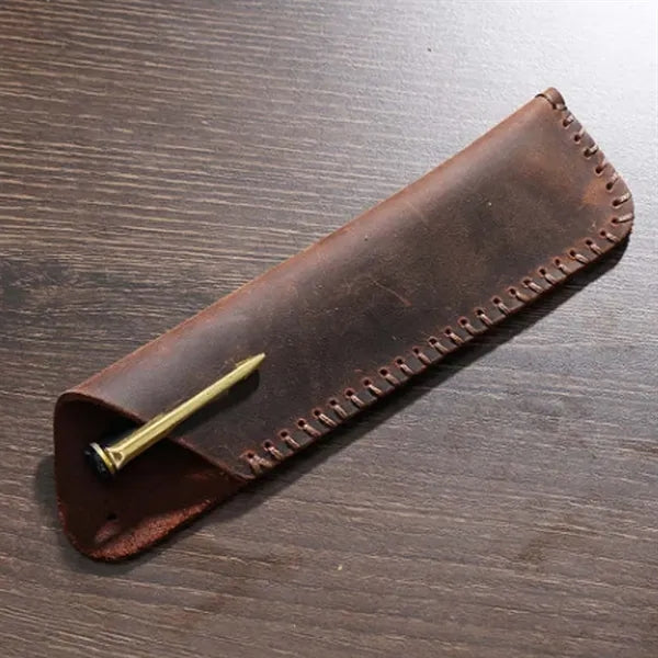 Genuine Leather Soft Lightweight Durable Minimalist Pen Case