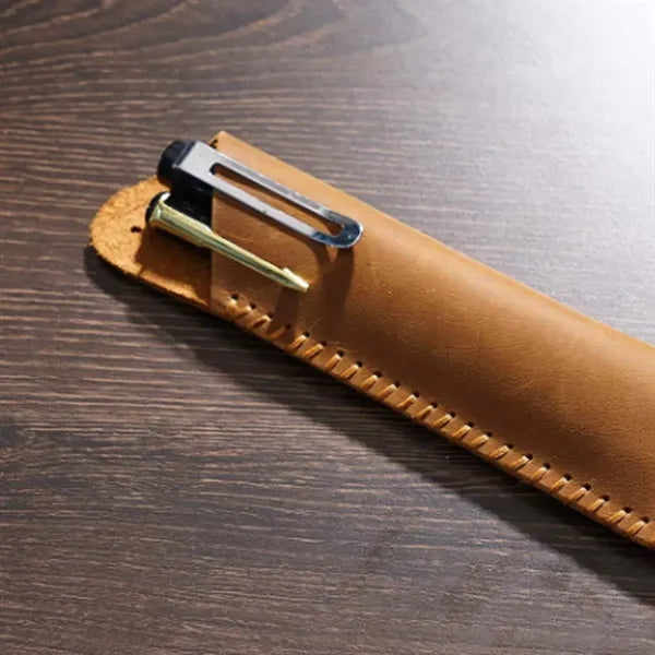 Genuine Leather Soft Lightweight Durable Minimalist Pen Case