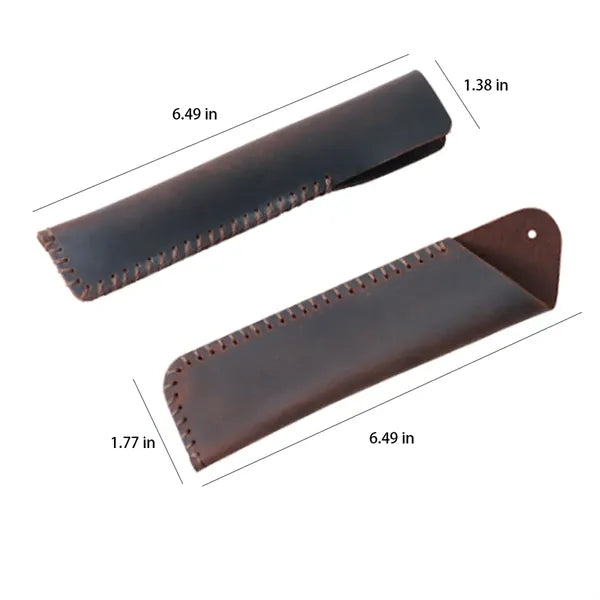 Genuine Leather Soft Lightweight Durable Minimalist Pen Case