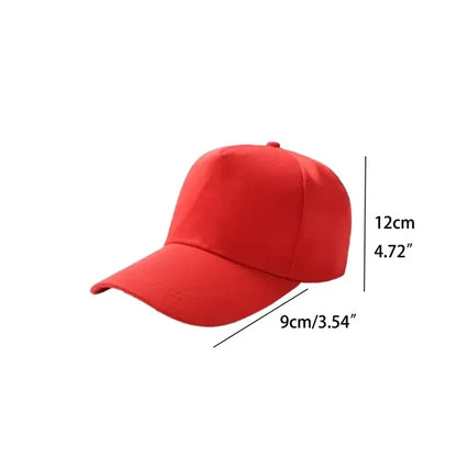 Outdoor Training Sports Adjustable Size Cotton Baseball Cap