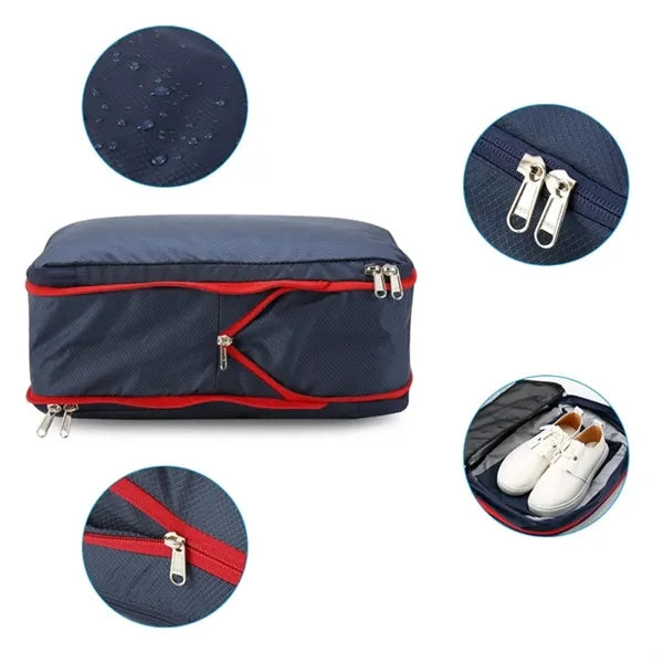 3-Piece Travel Packing Cubes Set with Zipper Closure