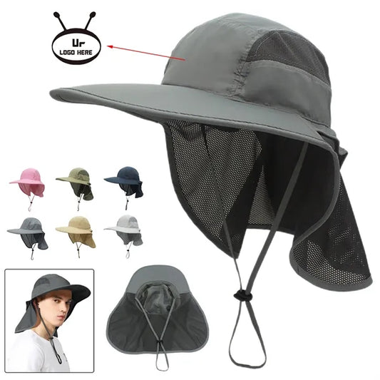 Outdoor Large Brim Neck Cap