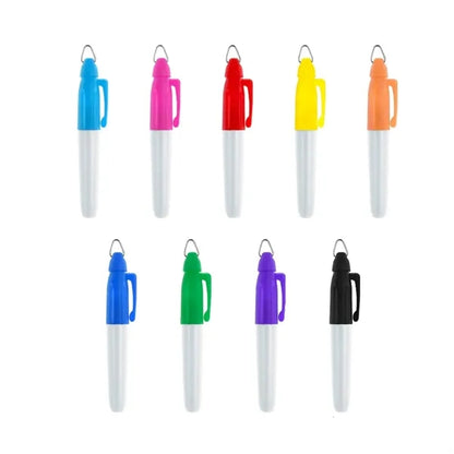 Multicolor Permanent Marker with Keychain Clip and Bullet Ti