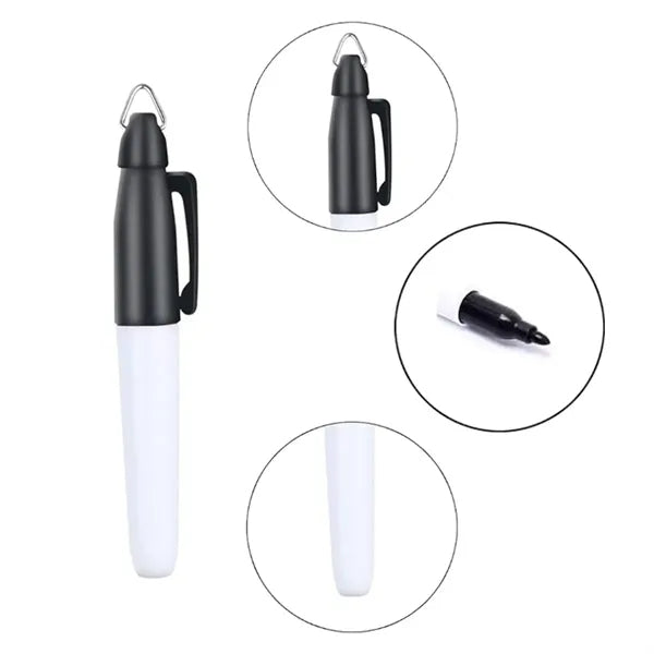 Multicolor Permanent Marker with Keychain Clip and Bullet Ti