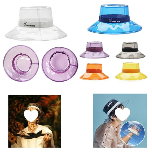 Pvc Wide Brim Bucket Hat